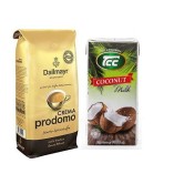 Кофе зерно и кокосовое молоко